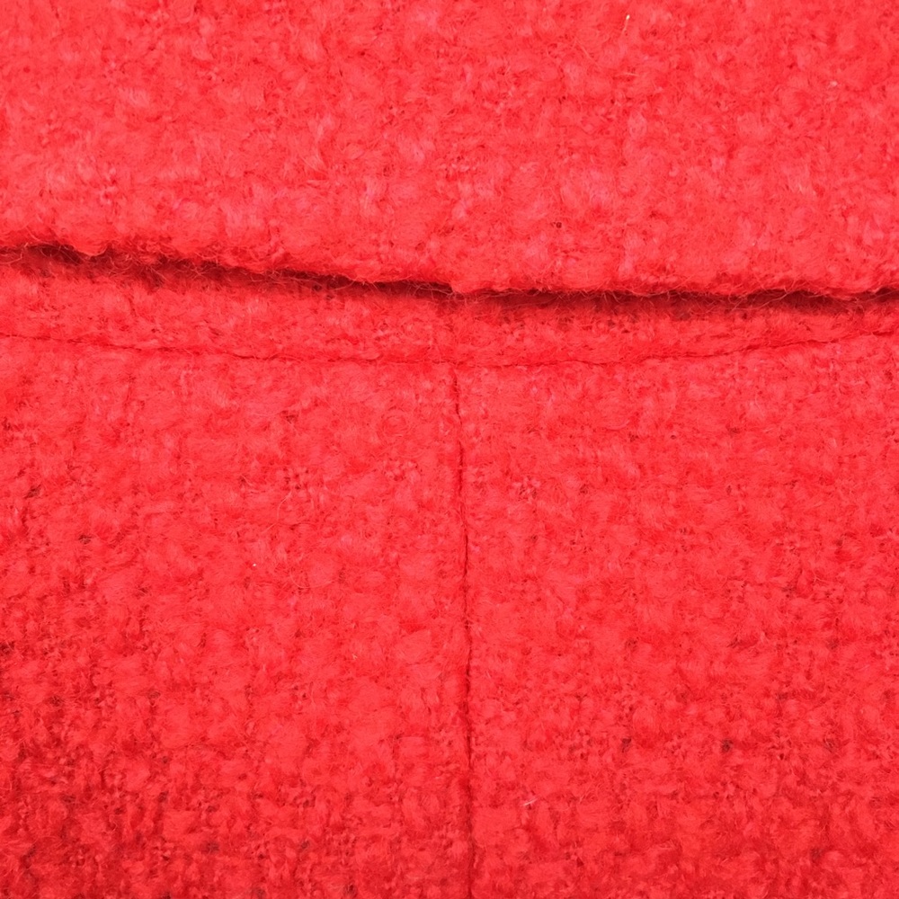 Boden red orange tweed statement blazer snap 10 - Picture 5 of 10